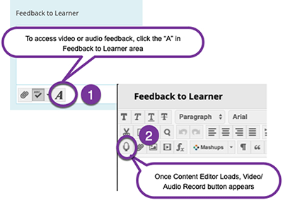 Record feedback for students